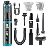 HAUSMEISTER Airflex One Cordless Car Vacuum 16000Pa, 4-in-1 Handheld Vacuum with Air Duster & Inflator, Portable Mini Vac for Car Detailing, Pet Hair, Keyboard Cleaning