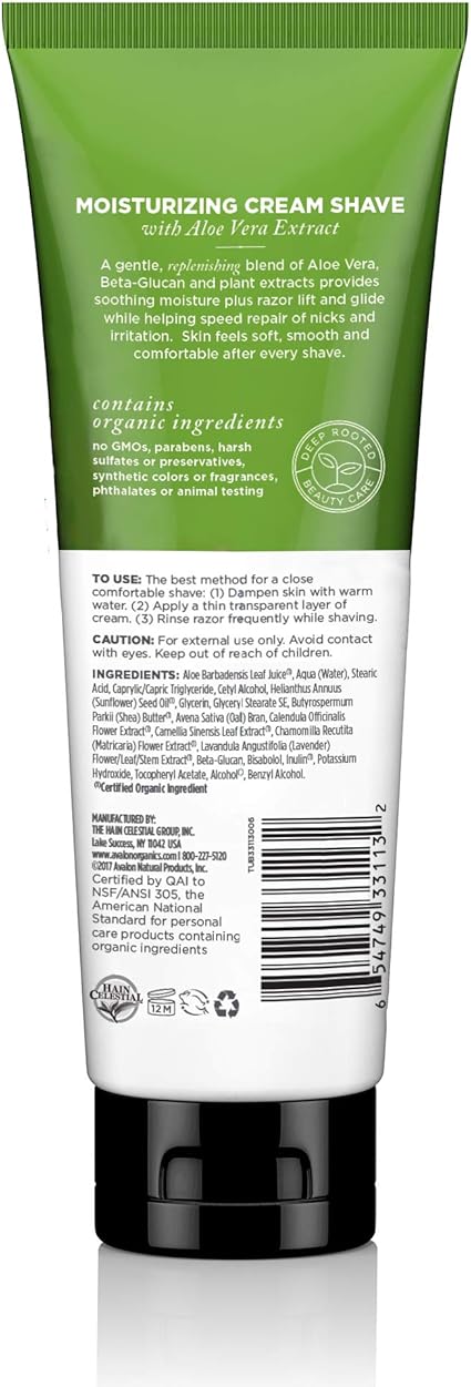 avalon organics moisturizing cream shave