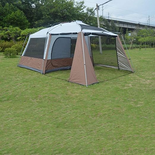QOUP Outdoor Dome Tent Camping Tent, one Room and one Hall