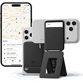 MOFT Trackable Tripod Wallet for Selfie,4-in-1 MagSafe Find My Phone Wallet | Hold 1-2 Cards | Adjustable Phone Stand | Multi-Angle | Capture Button | Stylish&amp;Minimalist | MOVAS Leather |Commuting&amp;Travel
