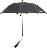 LittleLife Baby Sun Parasol UPF50+ Universal Pushchair Umbrella Black view 4