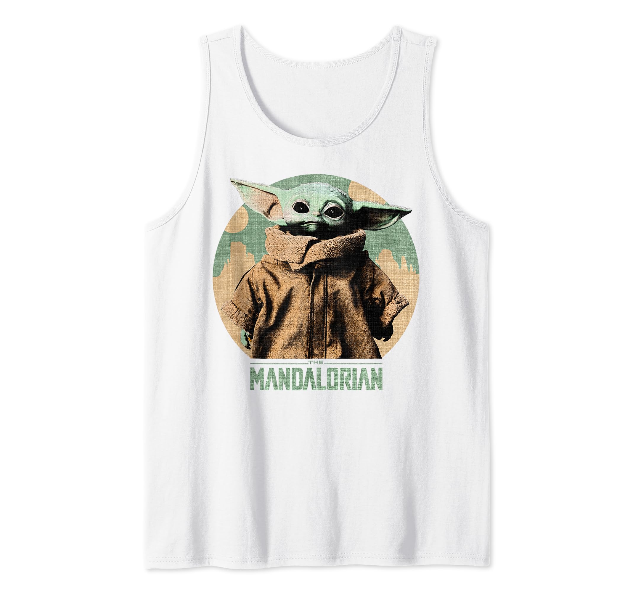 Star Wars The Mandalorian The Child Faded Portrait Tank Top