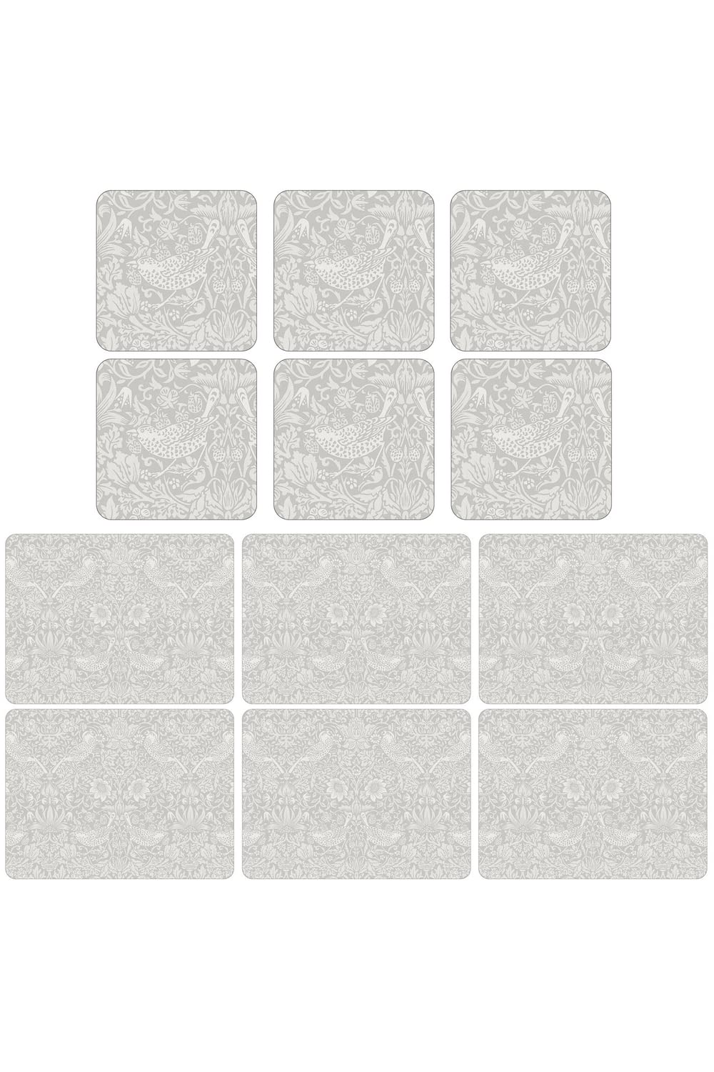 William Morris Pure Strawberry Thief Placemats and Coasters