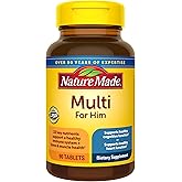 Nature Made Multivitamin for Him, Mens Multivitamins with No Iron, Daily Nutritional Support, Nature Made Multi Mens Vitamins & Minerals, 90 Tablets, 90 Day Supply