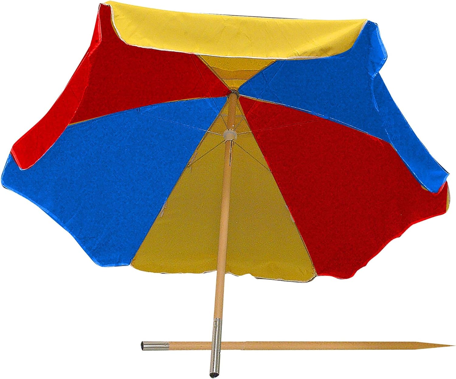 Surf Gear Uva Uvb 6 5 Foot Wood Pole Beach Patio Umbrella W Beach Ball Design Amazon Ca Patio Lawn Garden