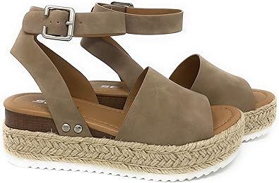 soda topic natural womens espadrille flatform sandals