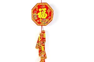 KYMY Happy Chinese New Year Hanging Decorations Ornaments, 2024 Hanging Firecrackers Pendant, Lucky Fu Firecrackers Pendant for Lunar Year Home Office Car Tree Spring Festival Decorations