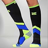 Zensah Tech+ Compression Socks - Knee High Running Socks for Sports, Travel, Made in Italy
