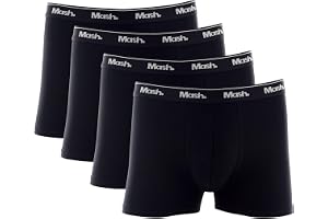 Kit 4 Cuecas Boxer Mash Algodão Cotton Respirável Masculina