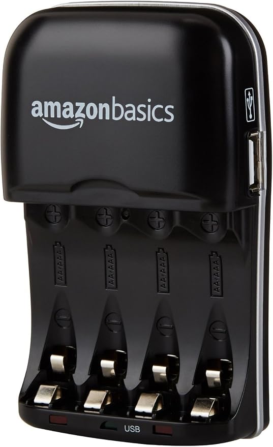 Amazon Basics Ni-MH AA & AAA Battery Charger With USB Port