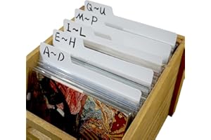 7 Inches Vinyl Record Dividers Hard PP Material Category Tab Double-Side Plastic Record Guides for EP, Album Crate, Bookshelf