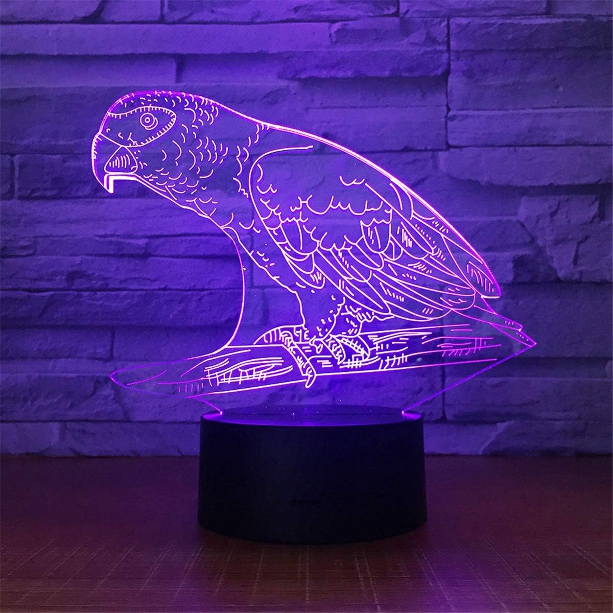 led sculptural touch table lamp