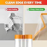 LLPT Tape and Drape Masking Film 2-Pack 200cm x 20m Painter's Plastic Dust Sheet view 5