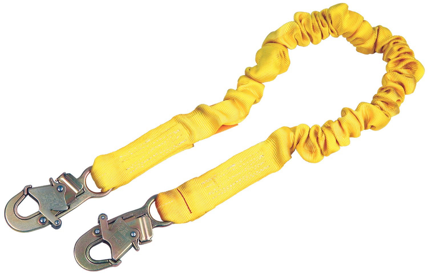 3M DBI-SALA Shockwave 2, 1244306 6' Shock Absorbing Lanyard, Tubular Web, Snap Hook At Ends, Yellow