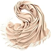Novawo Wool Shawl Large Thick Pashmina Travel Blanket Scarf Winter Wraps for Women