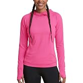 Zengjo Womens Lightweight Hoodie Long Sleeve Workout Top with Thumb Holes | Athletic Hooded Shirt, Pockets