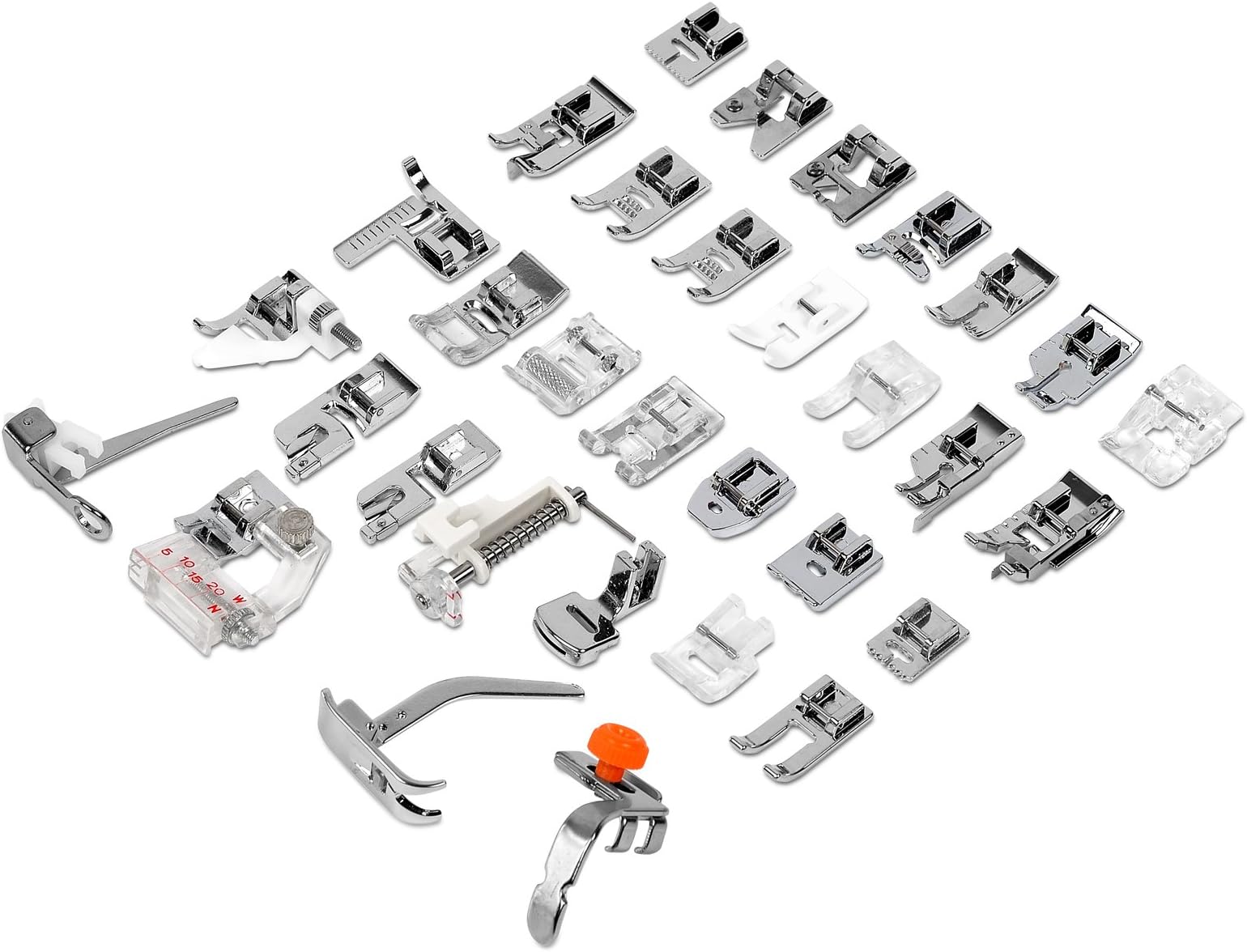 SHUOGOU 32pcs Domestic Sewing Crafting Presser Foot Feet Foot Set for Janome Toyota Brother Singer Shank Sewing Machine