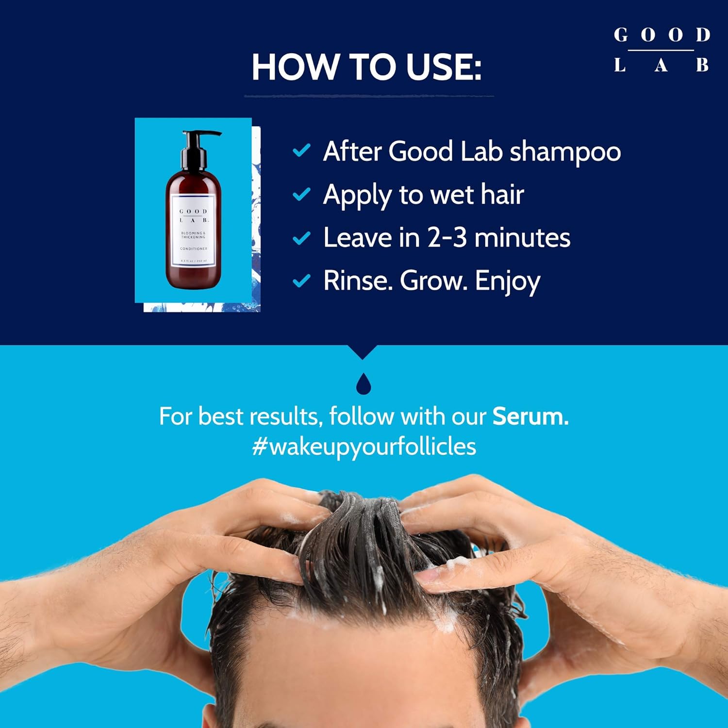 Good Lab Blooming and Thickening Conditioner for Men and Women, DHT-Blocker Conditioner for Hair Growth : Beauty