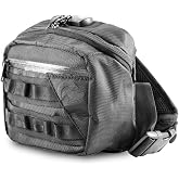 Kross Smell Proof Fanny Pack Hipster Bag w/ Combo Lock (Black)