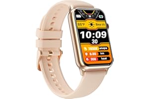 WONTRUM Smart Watch, Health Fitness Tracker Watch for Women Men with 24/7 Heart Rate Spo2 Blood Pressure Monitor Sleep Tracker 128 Exercise Modes Step Calorie Counter Pedometer IP68 Waterproof for Android iOS