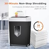 Bonsaii 15-Sheet Cross Cut Shredder C169-B 60dB 18L Jam Proof Office view 2