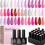 Beetles Gel Polish Set Alluring Sweetie Collection 20 Colors 5ml + Base Top