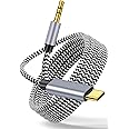 USB C to 3.5mm Aux Cable 6FT, Type C 3.5mm Audio Cord for iPhone 16 15 Pro Max 15 Pro 15 Plus, iPad Pro MacBook iPad Air, Google Pixel 9 8 7 6 Pro 5 4 XL, Galaxy S23 S22, OnePlus 8/8Pro
