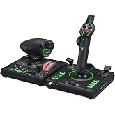 Turtle Beach VelocityOne H.O.T.A.S. Flight Sim Controls XBOX, PC | XBOX Series X|S, XBOX One, Flightstick II &amp; Dual Throttle, 15 Hall-Effect Axes, 73 Programmable Inputs, Display, RGB, Black