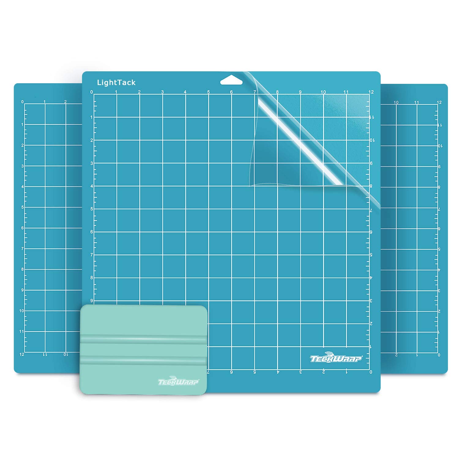 TECKWRAP LightGrip Blue Cutting Mat 12"x12" 3 Pack