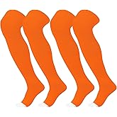 Panitay 2 Pairs Over The Knee Baseball Socks High Football Softball Socks Sport Extra Long for Boys Girls Youth Women Men
