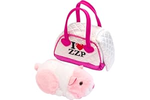ZhuZhu City Hamster & Quilted Carrier – Jilly The Pink & White Interactive Hamster with 40+ Sounds & Movements – Take Your ZhuZhu Adventures Anywhere!