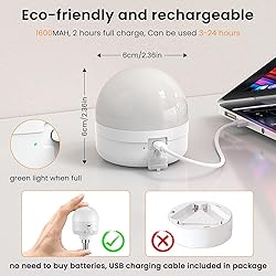 SCOPOW 2Packs E12 Rechargeable Light Bulbs with