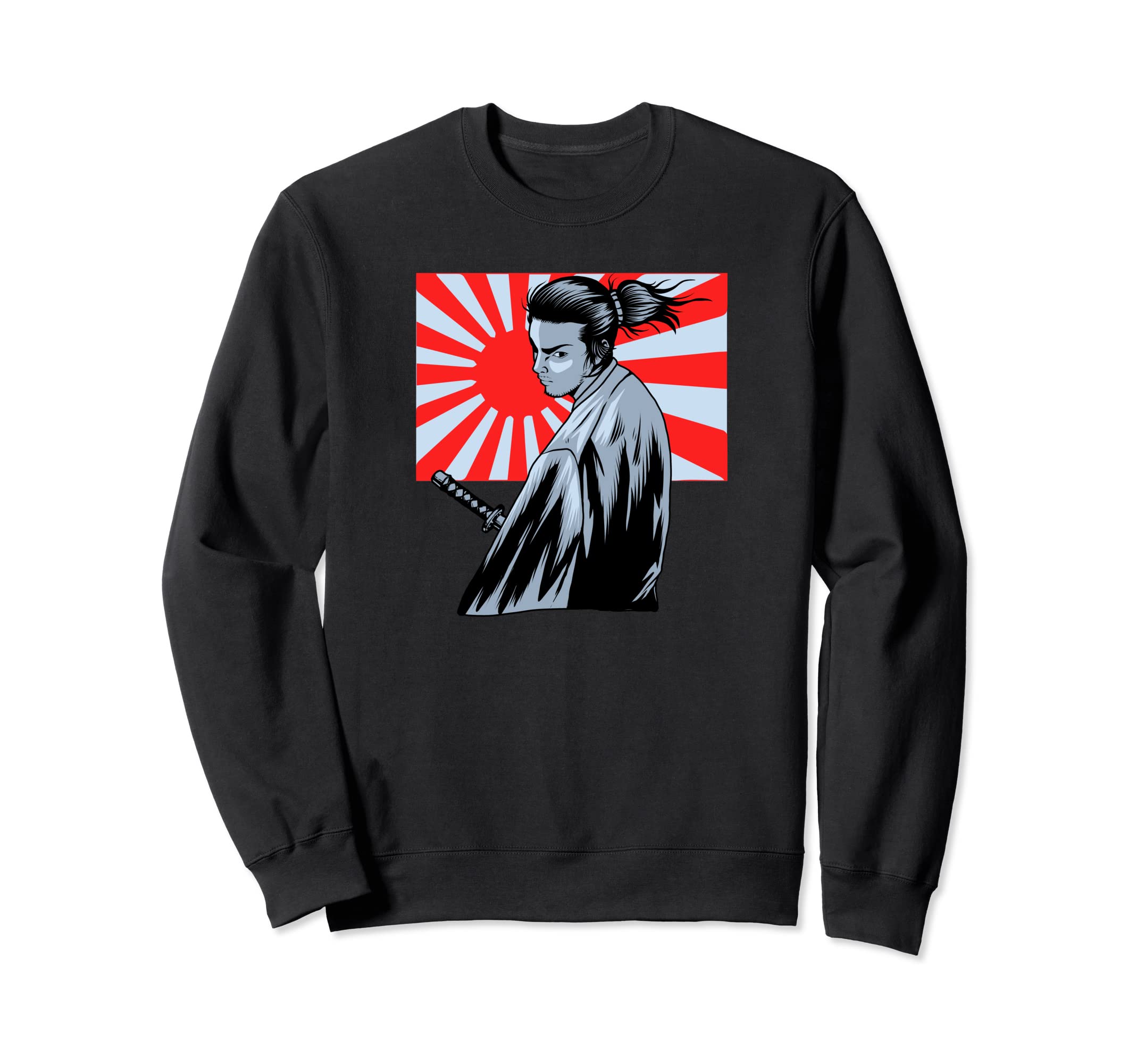 Samurai Warrior - Sword Art Japanese Sun Fighter Katana Sweatshirt