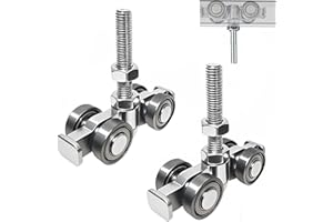 YOVXKAN Trolley Assembly,4 Wheel Silent Trolley Rollers for Use with 1-5/8" Wide and All 1-5/8" or Taller Unistrut Strut Chan