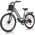 Vivi Electric Bike for Adults with 750W Peak Motor, 26" Commuter Electric Bike, 22MPH Cruiser Ebikes with 48V Removable Battery, Up to 50 Miles, LCD-Display, 7 Speed, Cruise Control, UL 2849 Certified