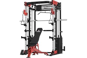 RITKEEP FITNESS RitKeep Home Gym Training Machine, PMAX-5600 Professional Strength Training Machine with 326lb Weight Stacks, Multi-Functional Power Rack with More Accessories.