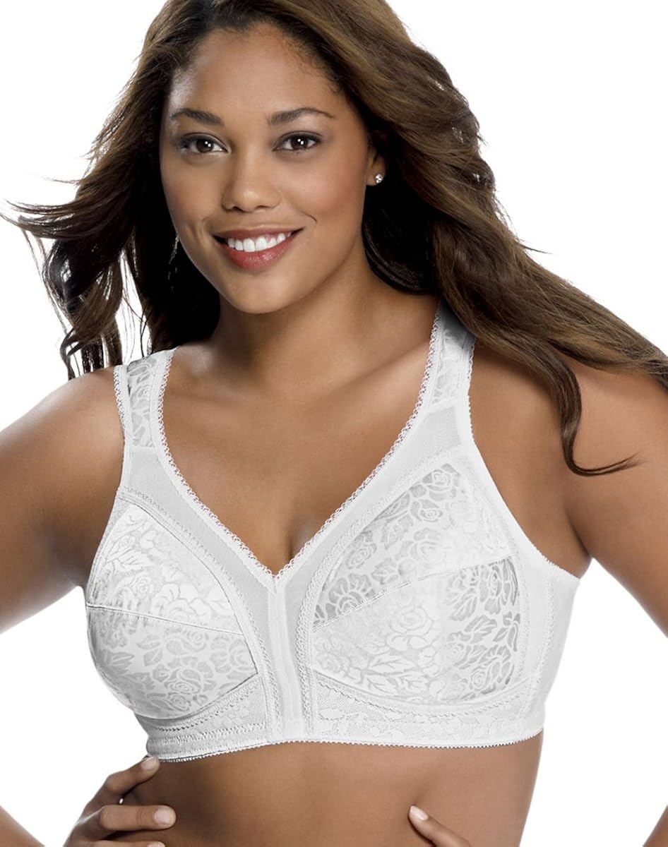 Playtex Womens 18 Hour Original Comfort Strap Wirefree Bra White