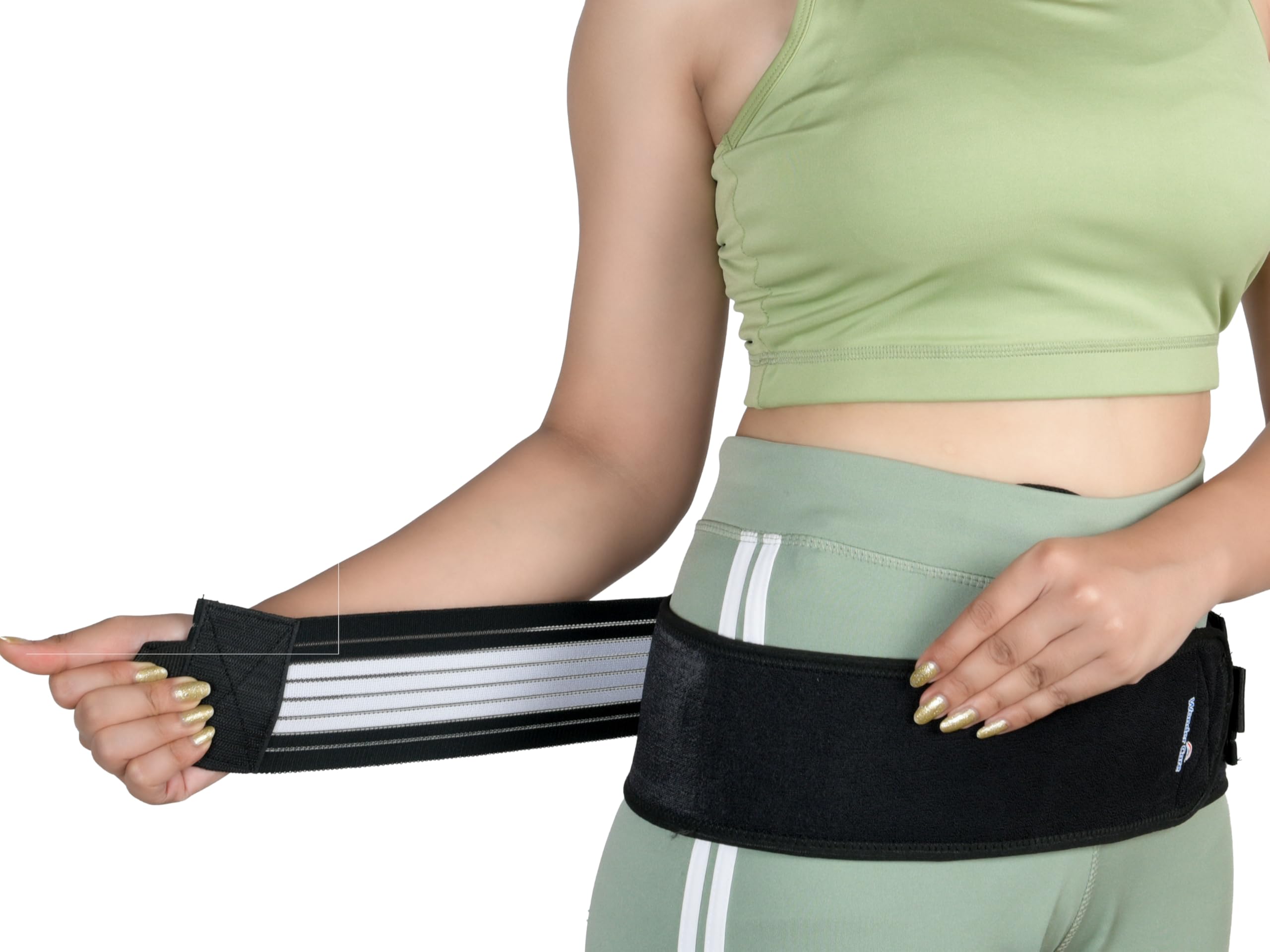 Wonder Care Pack of 1 Sacroiliac Belt Women And Men Si Joint Belt Dual Elastic| Lower Back discomfort Brace Support and hip Brace belt _Fits to 32"-47"