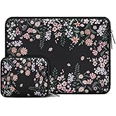 MOSISO Laptop Case 13.3 inch, 13-14 inch Laptop Sleeve Compatible with MacBook Air 13 13.6/Pro 13/Pro 14, HP Dell Acer ASUS Lenovo, Neoprene Computer Sleeve Bag Cover with Small Case, Swaying Blooms
