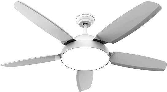 UNIVERSALBLUE - Ventilador de Techo con Luz - Ventilador Silencioso con