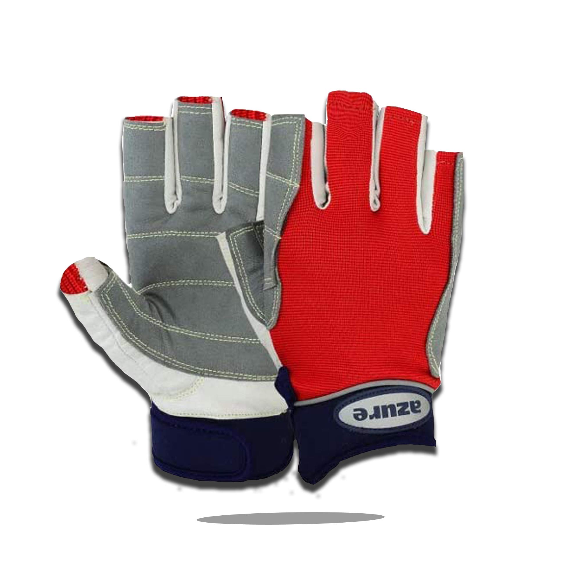 Azure sailing Gloves STOPWATCH FRIENDLY STRONG STITCHING-C/F=XS-XXL RED (2X-Large)