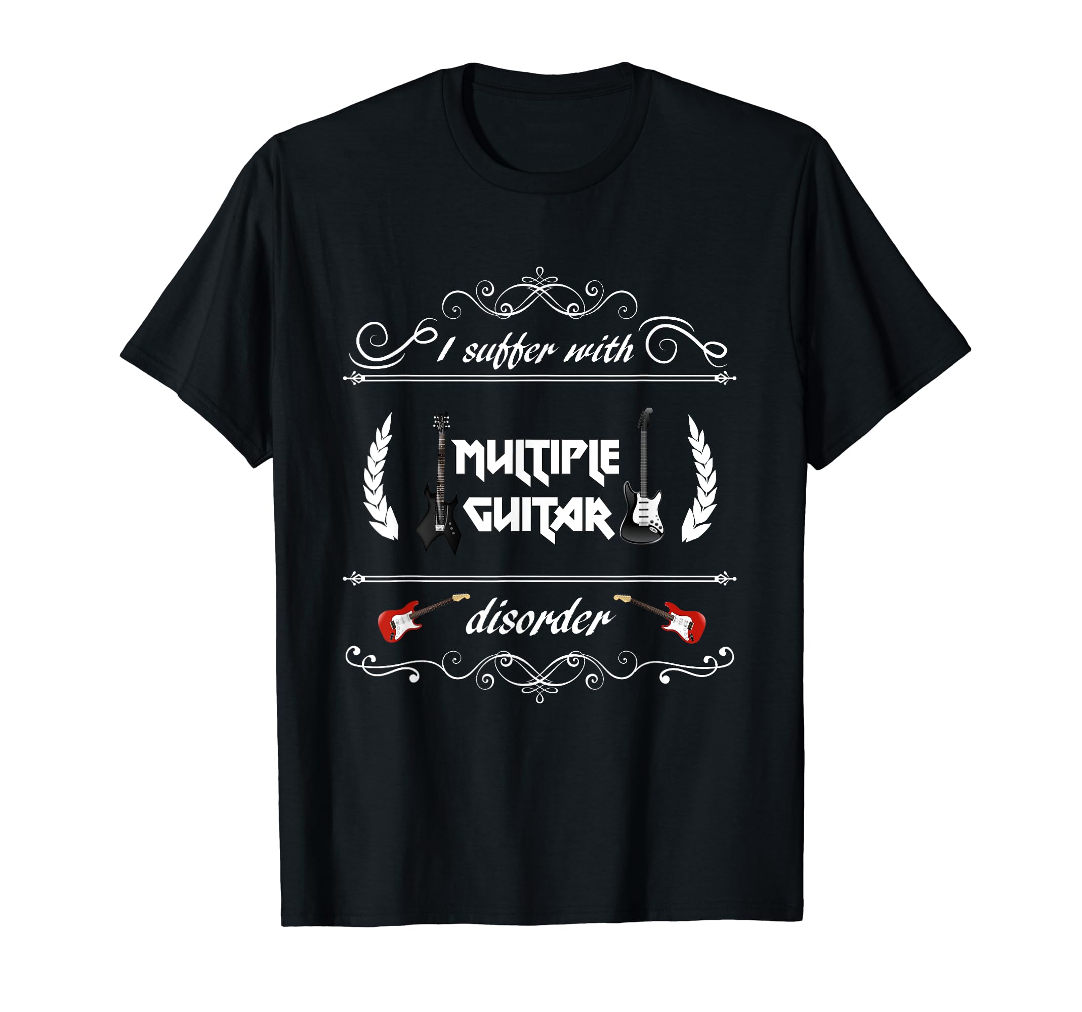 Mens Guitar Player Musician. Guitar Music. Vintage Guitarist T-Shirt