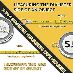 Pi Diameter Circumference Tape Measure - Imperial