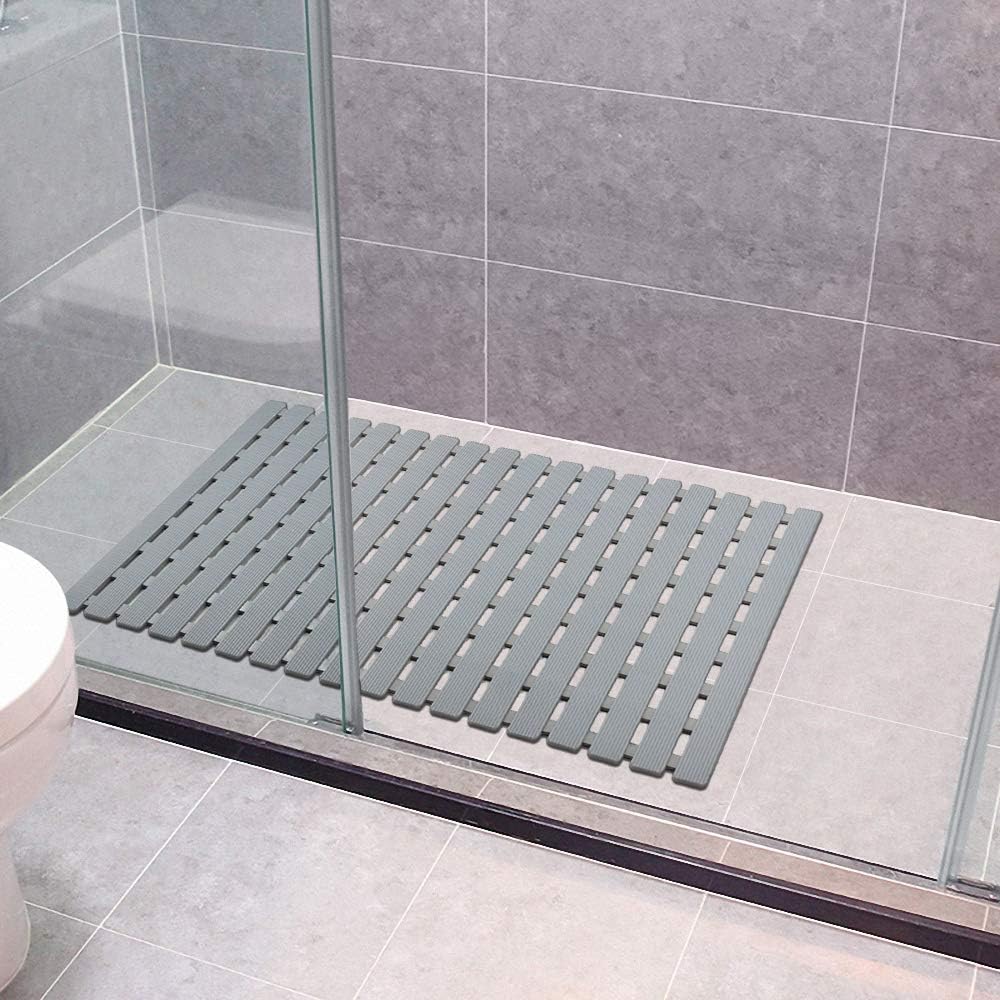Yolife Non Slip Bath Mat Dual Anti-Slip Shower Mat with Rapid Drainage for Bathroom Kitchen Floor with TPE Resilience Suction Cups 40 * 63CM - Image 4