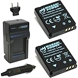 Wasabi Power Battery (2-Pack) and Charger for Kodak LB-080 and Kodak PIXPRO SP1, SP360