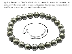 Pyrite Bracelet for Women Men's Gifts - Protection