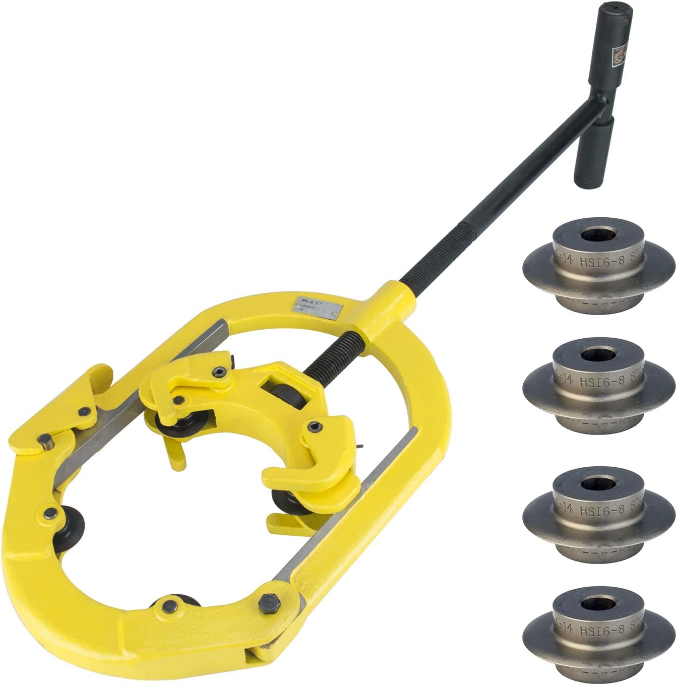 Steel Dragon ToolsH6 Hinged 4-Wheel 4in. to 6in. Pipe with Extra Set of Four (4) REED H6I6-8 Cutter Wheels