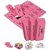 Mr. Pen Pink Pencil Erasers, Large, Pack of 12