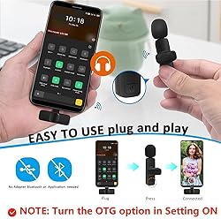 MAYBESTA Wireless Lavalier Lapel Microphone for