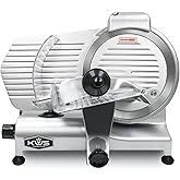 KWS MS-10NS Premium Commercial 320w Electric Meat Slicer 10-Inch Stainless Steel Blade, Deli Meat Frozen Meat Cheese Food Sli